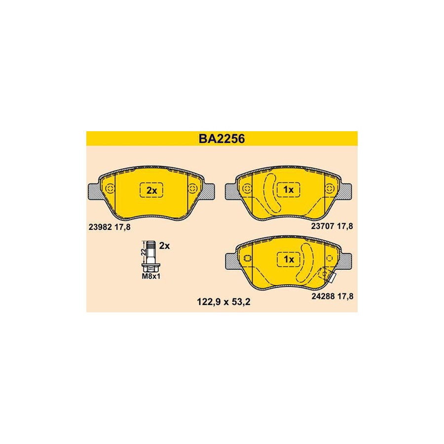 Barum Ba2256 Brake Pad Set