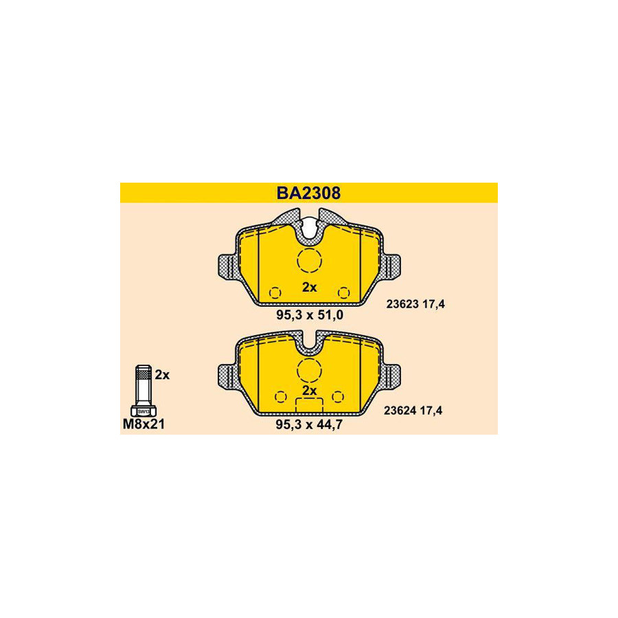 Barum Ba2308 Brake Pad Set