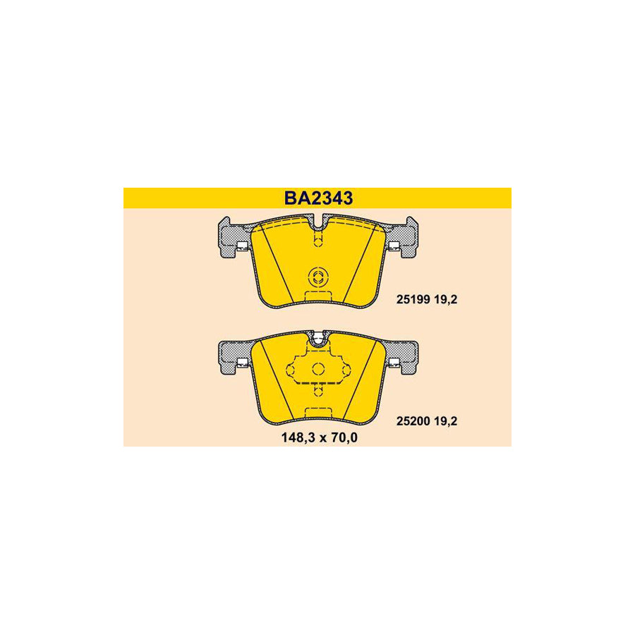 Barum Ba2343 Brake Pad Set