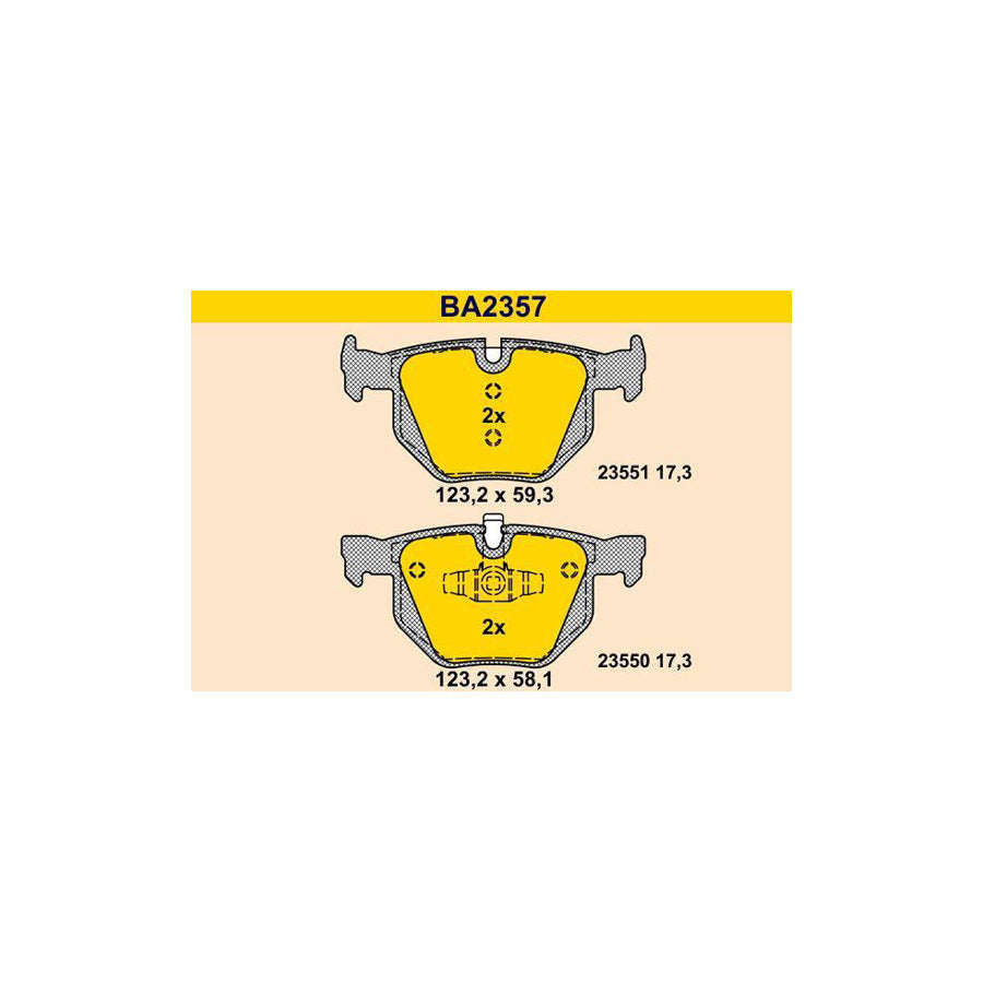 Barum Ba2357 Brake Pad Set
