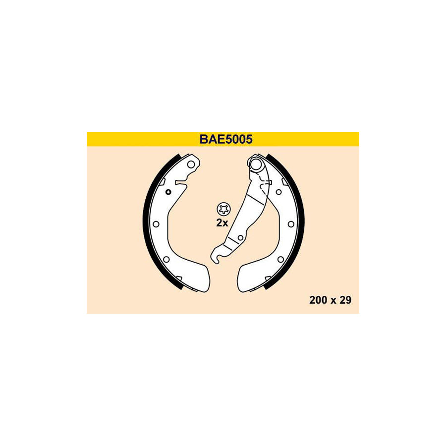 Barum Bae5005 Brake Shoe Set
