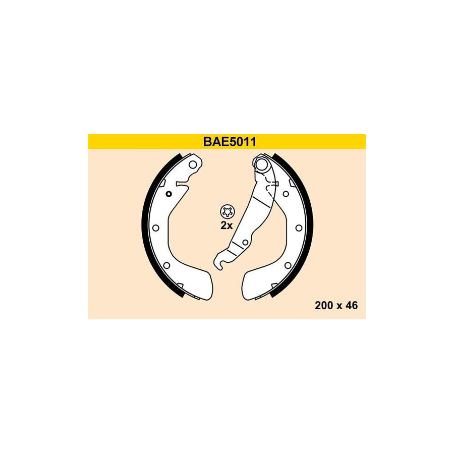 Barum Bae5011 Brake Shoe Set