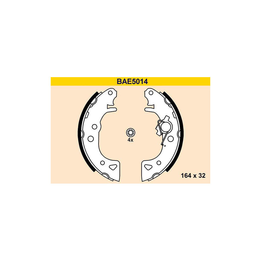 Barum Bae5014 Brake Shoe Set