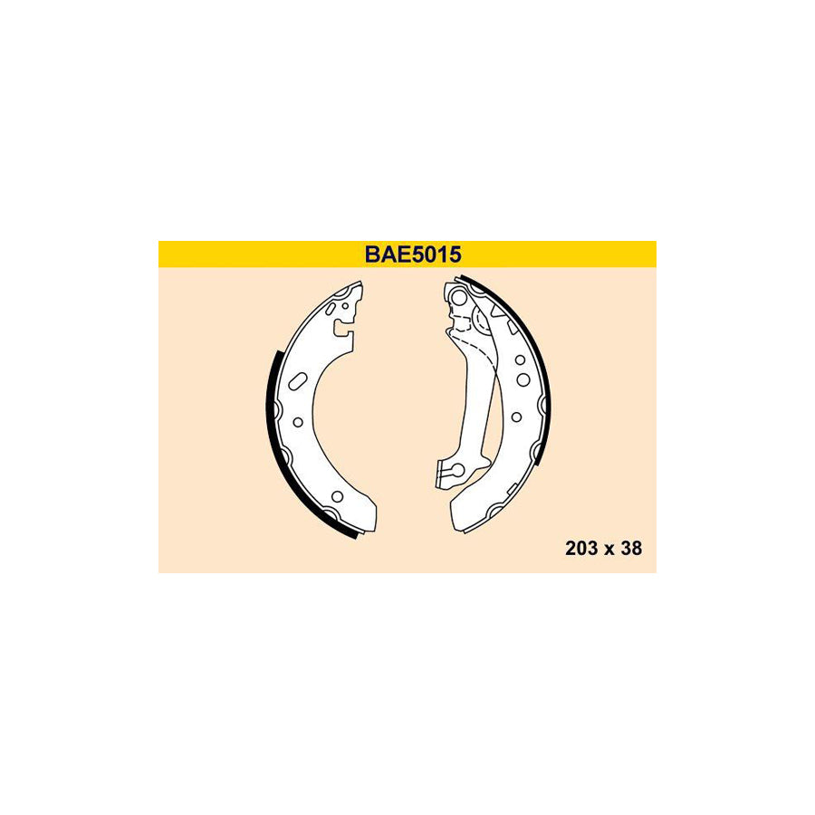 Barum Bae5015 Brake Shoe Set