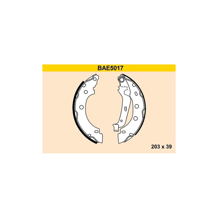 Barum Bae5017 Brake Shoe Set