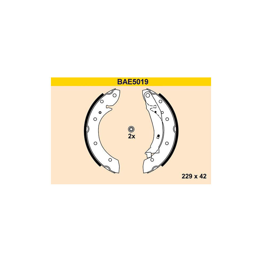 Barum Bae5019 Brake Shoe Set