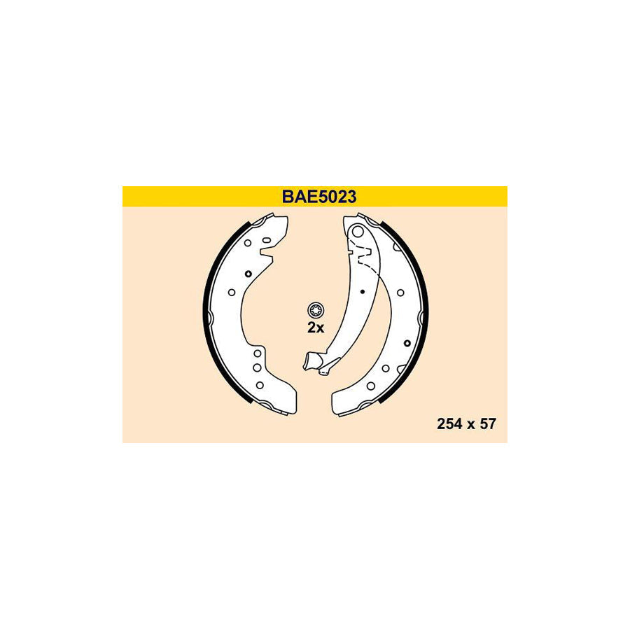 Barum Bae5023 Brake Shoe Set