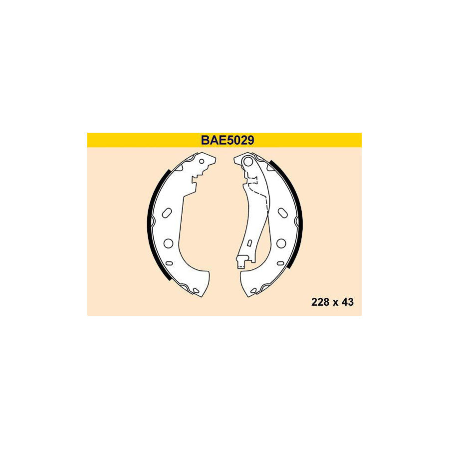 Barum Bae5029 Brake Shoe Set