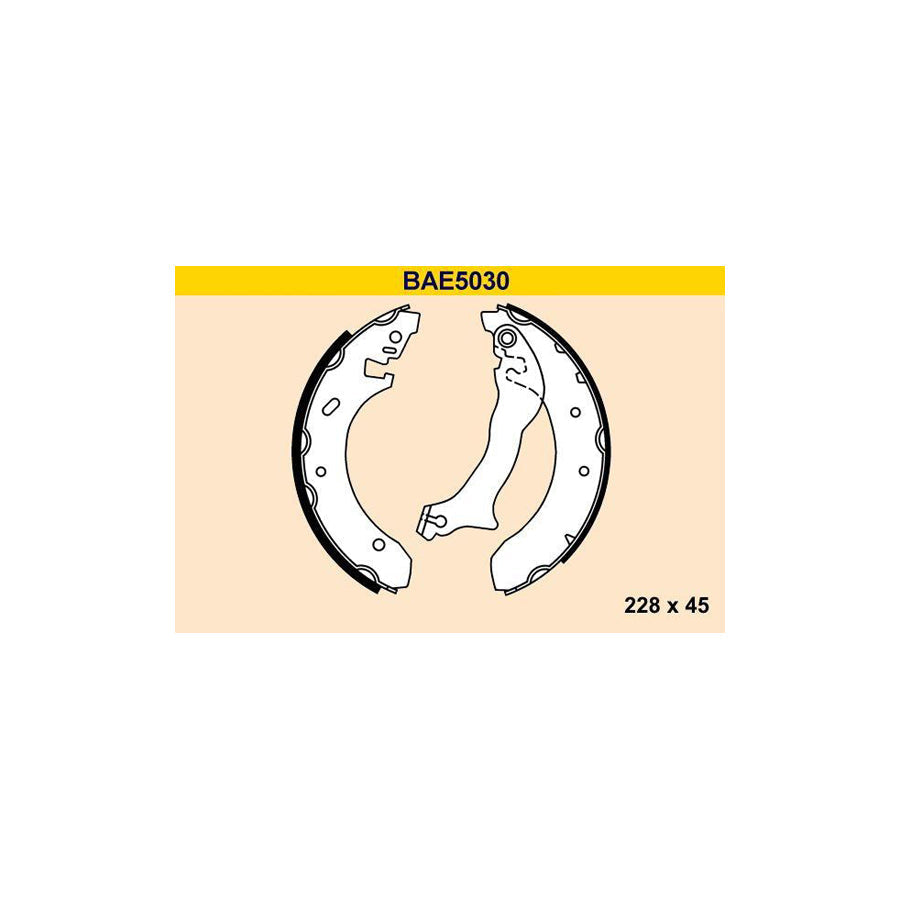Barum Bae5030 Brake Shoe Set for Ford Mondeo
