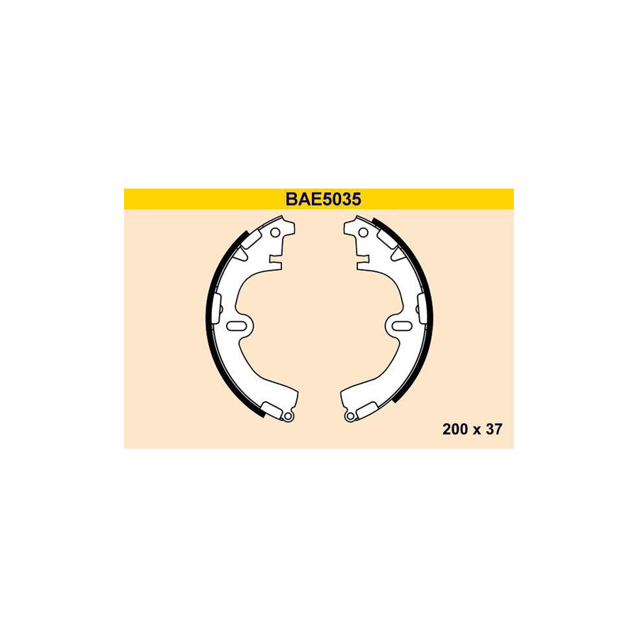 Barum Bae5035 Brake Shoe Set