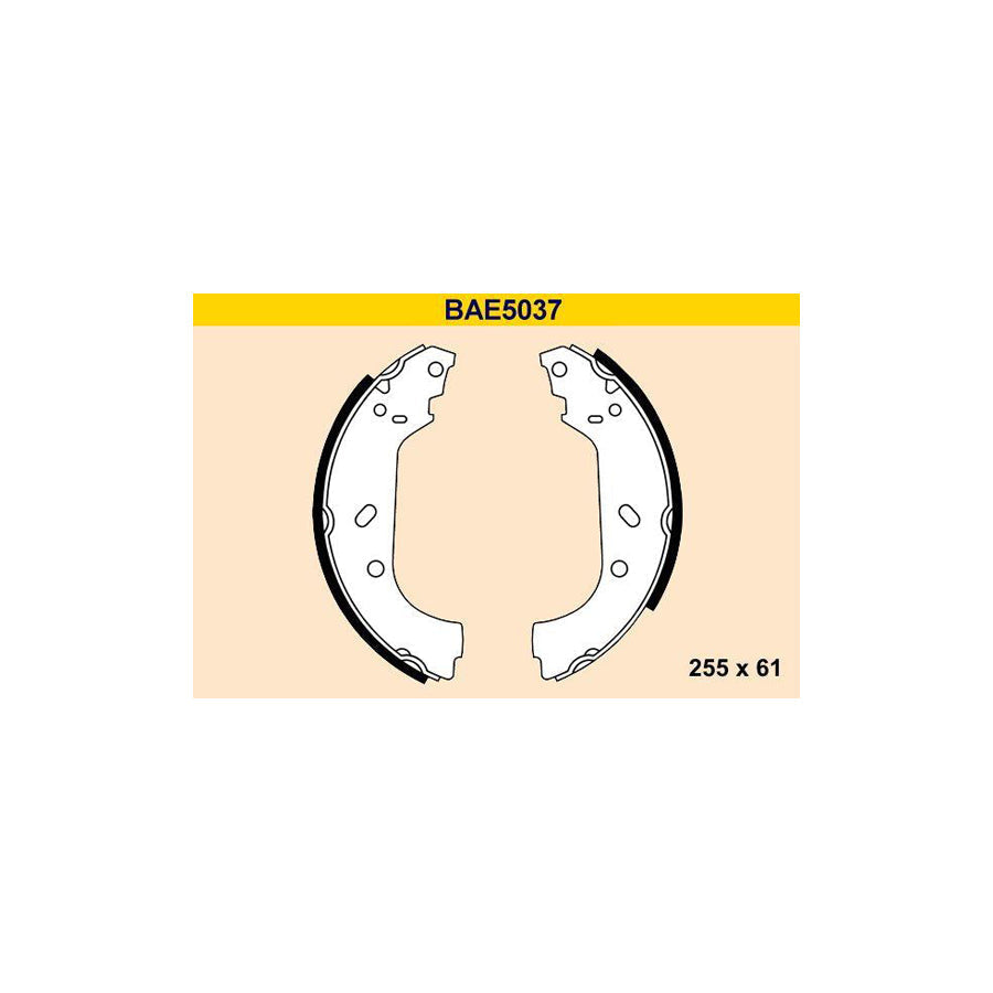 Barum Bae5037 Brake Shoe Set