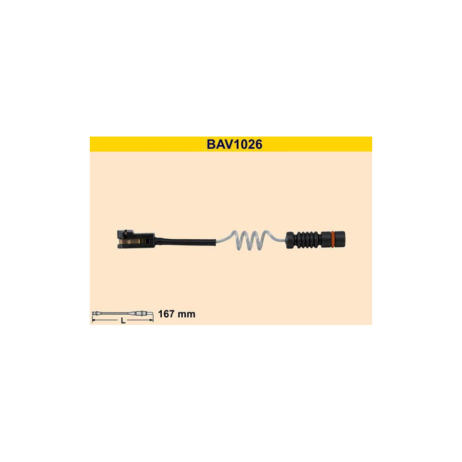 Barum Bav1026 Brake Pad Wear Sensor