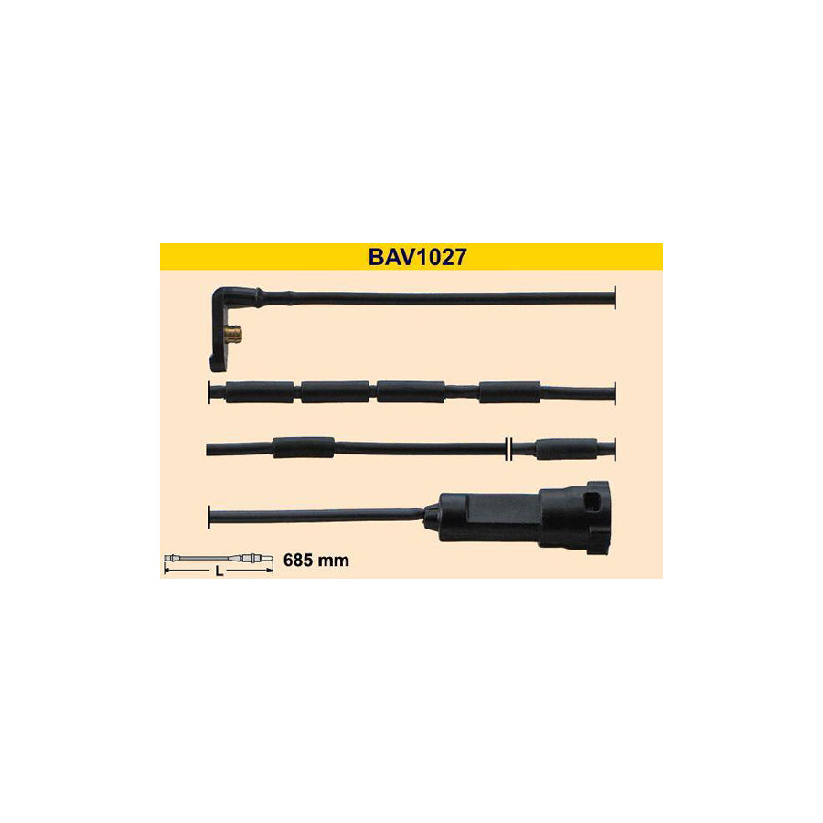 Barum Bav1027 Brake Pad Wear Sensor