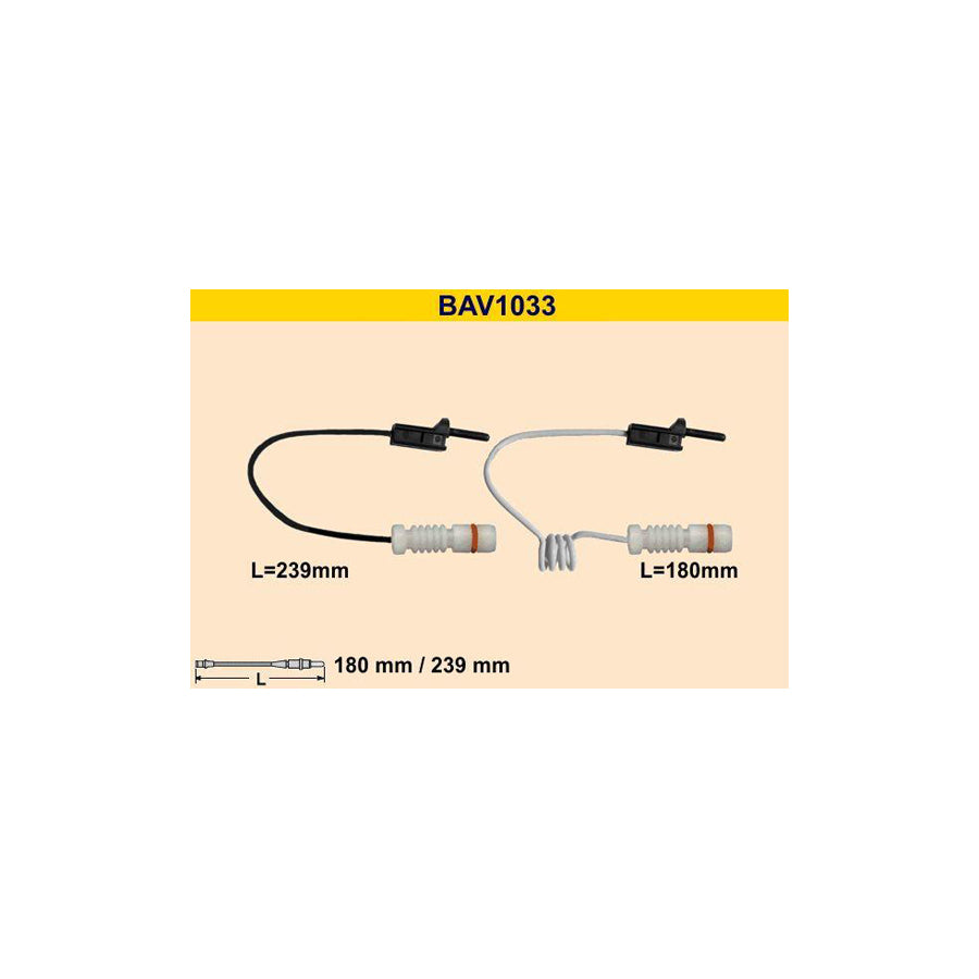 Barum Bav1033 Brake Pad Wear Sensor