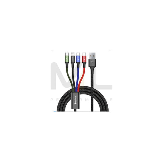 Baseus CA1T4-B01 USB charge cable Black, 90+30mm