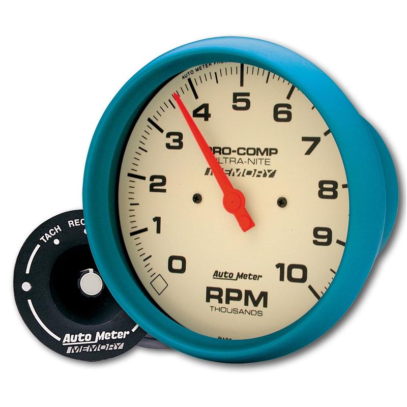 AutoMeter Gauge Wtemp 2-5/8in. 140-280 Deg. F Liq Filled Mech 4ft. Glow In Dark Ultra-Nite