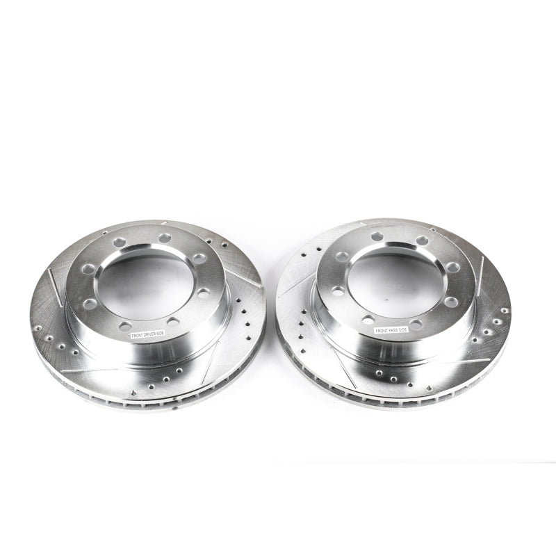 PowerStop Power Stop 95-99 Ford F-250 Front Evolution Drilled & Slotted Rotors - Pair
