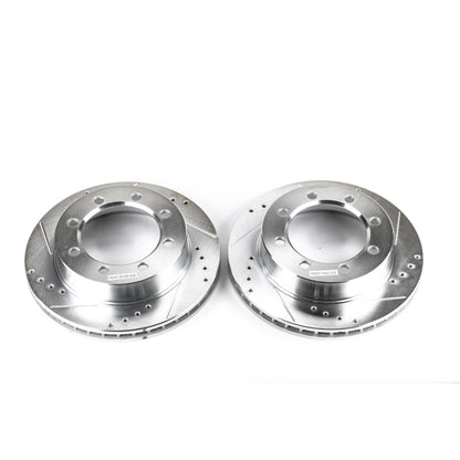 PowerStop Power Stop 95-99 Ford F-250 Front Evolution Drilled & Slotted Rotors - Pair