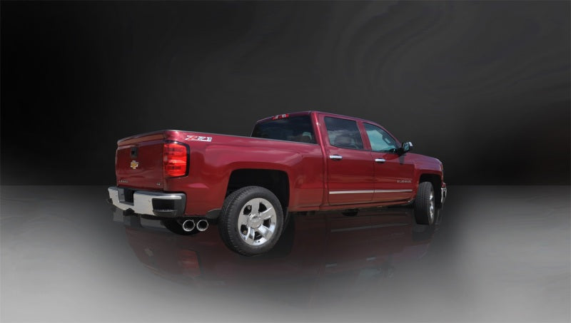 CORSA Performance Corsa 2014-19 Sierra/Silvrd 1500 Crew/Dbl / Short/Std. Bed 6.2L V8 Polished Sport Single SideCB Ext