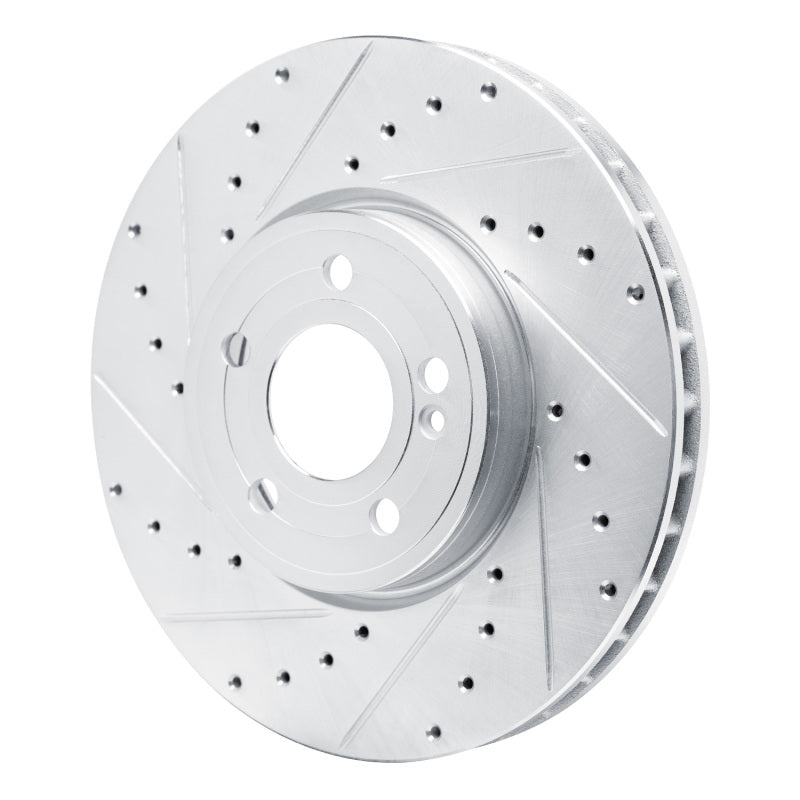 R1 Concepts R1 19-26 Mercedes-Benz A220 Front Left Drilled & Slotted Silver Brake Rotor