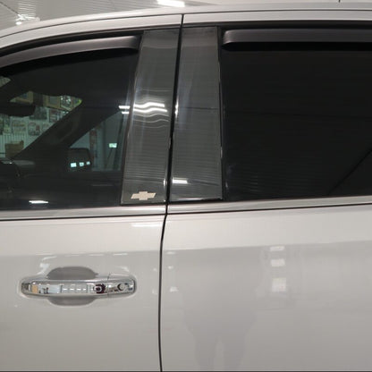 Putco 14-18 Chevy Silverado LD - Fits Double Cab/Crew Cab - 4pcs Black Platinum Pillar Posts