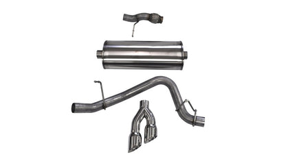 CORSA Performance Corsa 2015-2020 Chevy Tahoe/GMC Yukon Cat-Back Exhaust Sport 3in Single Side Twin Polished 4in Tips