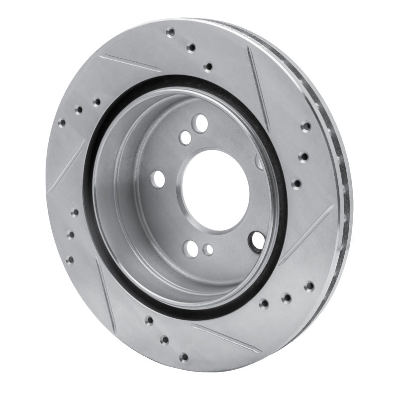 R1 Concepts R1 92-94 Mercedes-Benz 500E Rear Left Drilled & Slotted Silver Brake Rotor