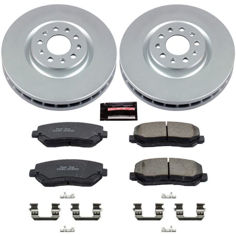 PowerStop Power Stop 15-17 Chrysler 200 Front Z17 Evolution Geomet Coated Brake Kit
