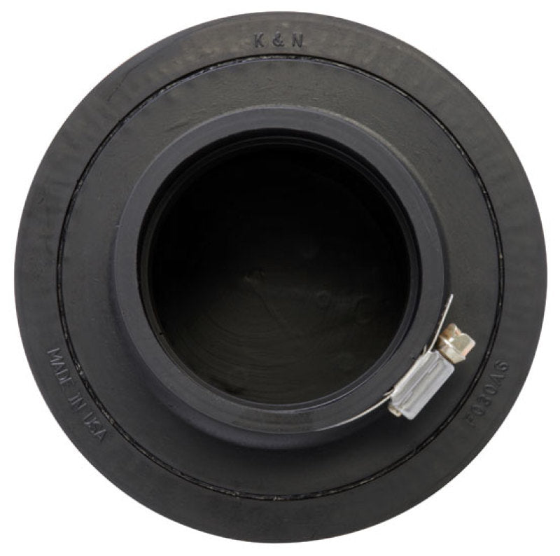 K&N Engineering K&N Filter Universal Rubber Filter 3in Flange ID 6in Base OD 5.125in Top OD 5in Height