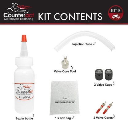 Counteract Motorcycle Balancing Bead DIY Kit: (1) 2oz Bag / (1) 3oz Bag