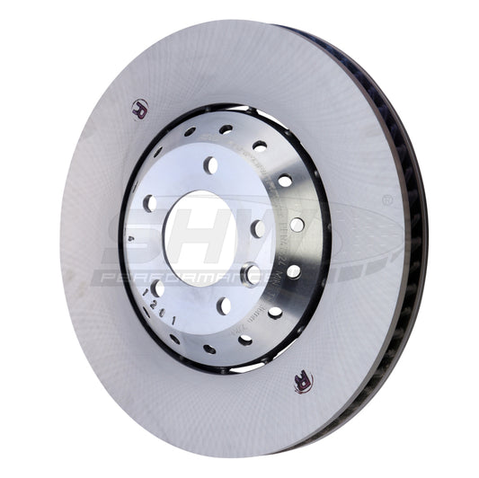 SHW Performance SHW 15-18 Porsche Cayenne GTS w/19in Wheel w/o Ceramics Right Frt Smooth LW Brake Rotor(95835140450)