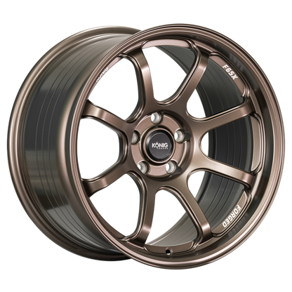 Konig Forged F6SX 18x10 5x120 ET40 Race Bronze Wheel (Knurled Bead)