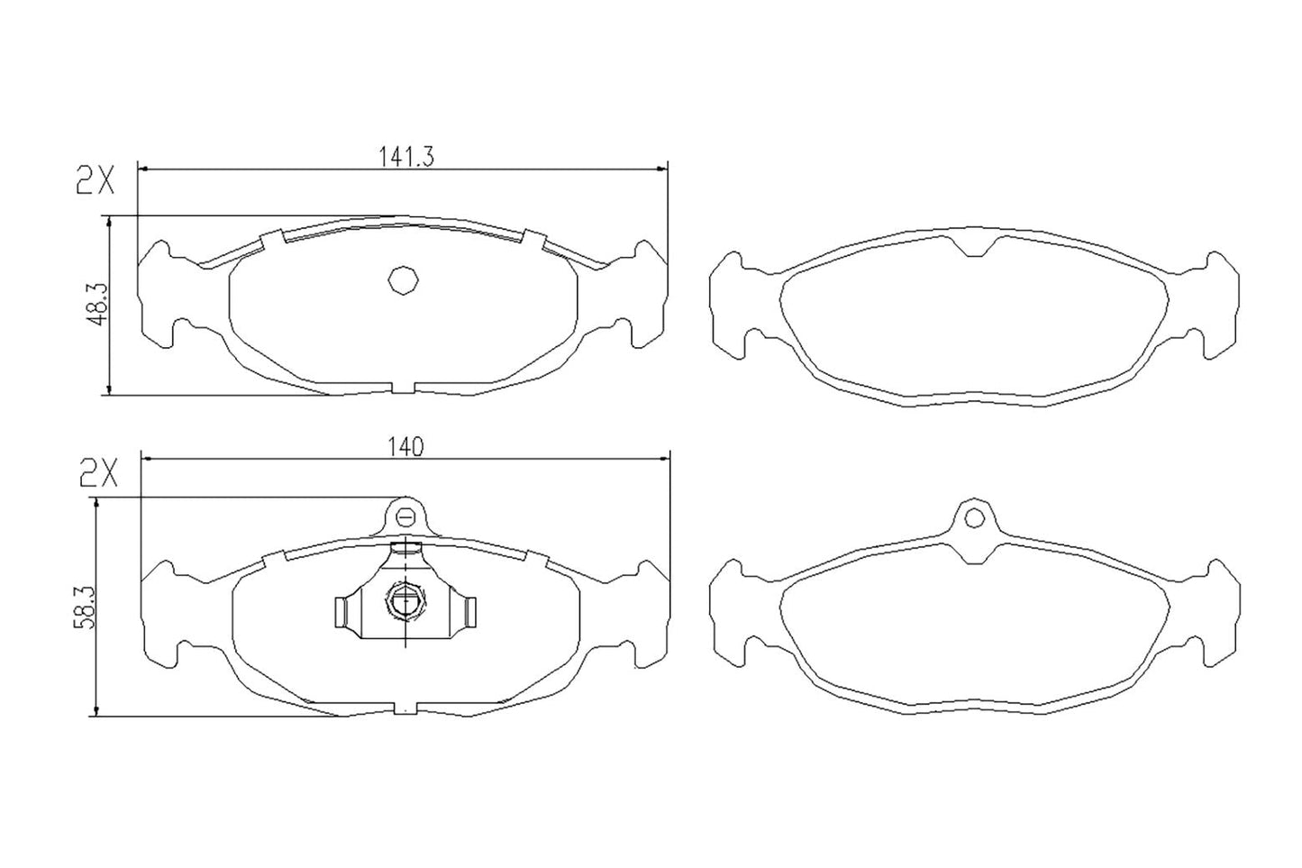 BOGAP P8210116 Brake Pad Set, Disc Brake