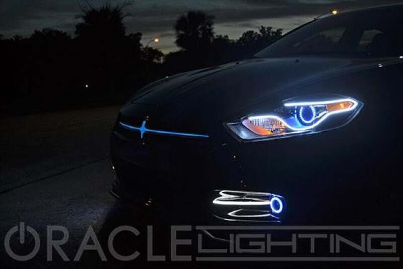 ORACLE Lighting Oracle 13-16 Dodge Dart LED Headlight Halo Kit - Red