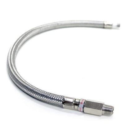 Kleinn Air Horns Kleinn 28In Stainless Steel Braided Leader Hose Extension - 1/4In F NPT Inlet/ 1/4In M NPT Outlet