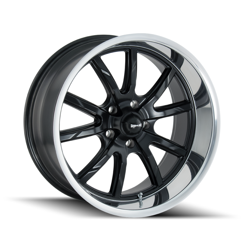 Ridler Wheels Ridler 650 17x8 / 5x114.3 BP / 0mm Offset / 83.82mm Hub Matte Black Polished Wheel