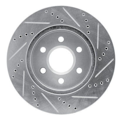 R1 Concepts R1 98-99 Cadillac DEVILLE Front Left Drilled & Slotted Silver Brake Rotor