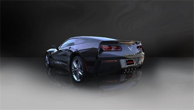 CORSA Performance Corsa 14-19 Chevy Corvette C7 Coupe 6.2L V8 AT/MT 2.75in Valve-Back Dual Rear Exit Black Xtreme Exht