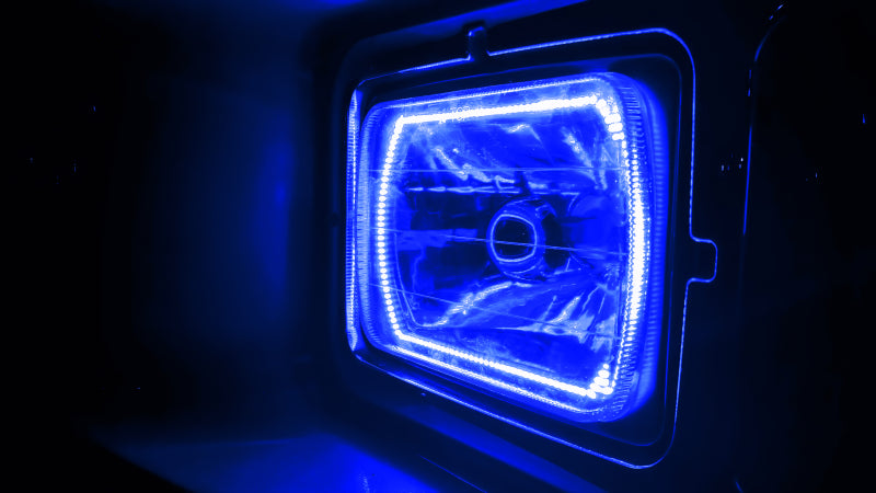 ORACLE Lighting Oracle Pre-Installed Lights 7x6 IN. Sealed Beam - Blue Halo