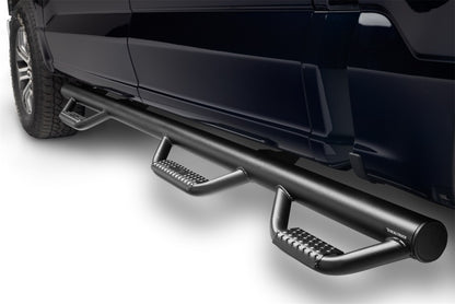 N-Fab Nerf Step 15-17 Ford F-150 SuperCrew 5.5ft Bed - Tex. Black - Bed Access - 3in