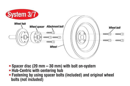 Eibach Pro-Spacer System 30mm Black Spacer - 2015 Ford Mustang Ecoboost / V6 / GT