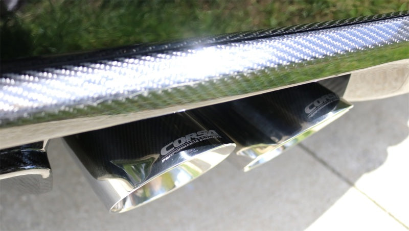 CORSA Performance Corsa 2016-2019 Cadillac ATS-V 3.6T 4in Polished Sport Axle-Back Exhaust