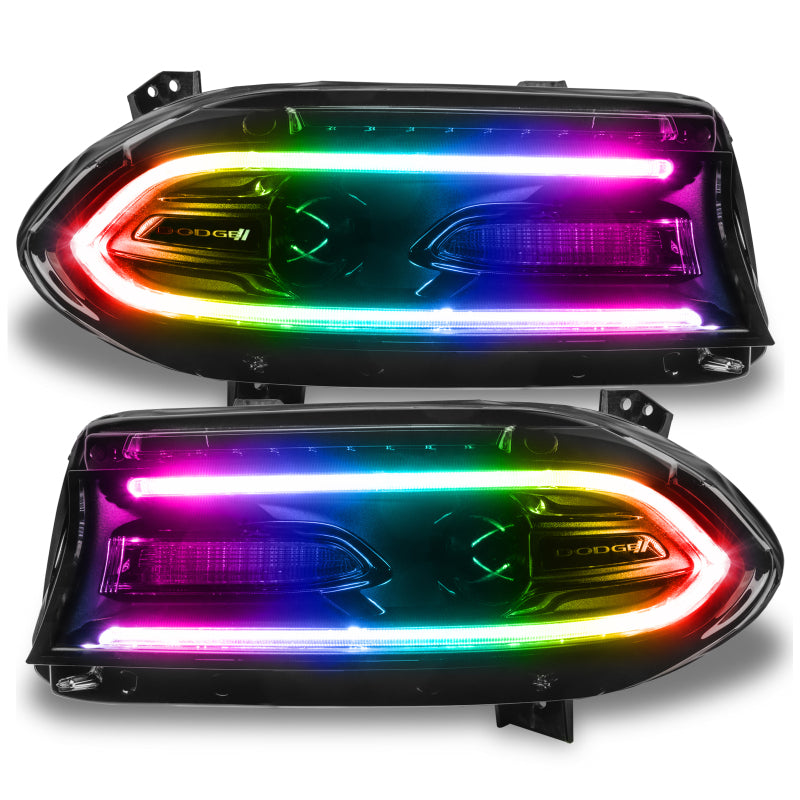 ORACLE Lighting Oracle 15-21 Dodge Charger RGB+W DRL Headlight DRL Upgrade Kit - ColorSHIFT