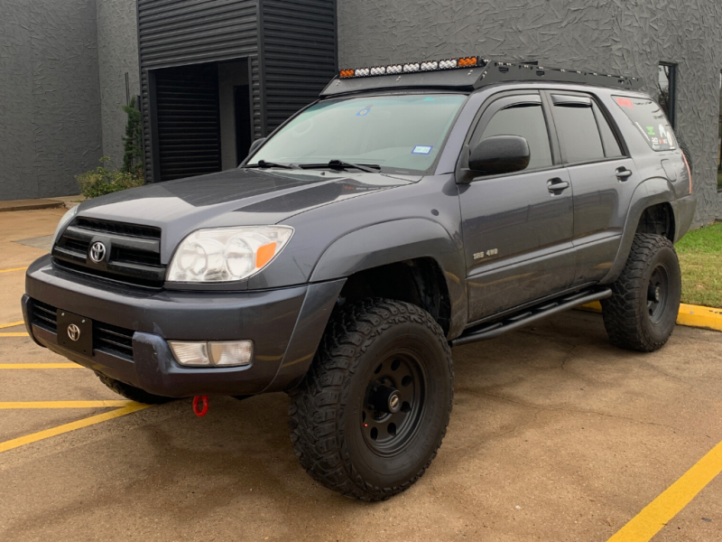 Cali Raised LED Cali Raised 03-09 Toyota 4Runner Trail Edition Bolt On Rock Sliders - No Kick Out / Raw Steel