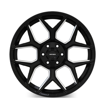 Mayhem Vanquish 8119 22x10 / 6x135/6x139.7 / -19mm Offset / 106.1mm Hub - Gloss Black Milled