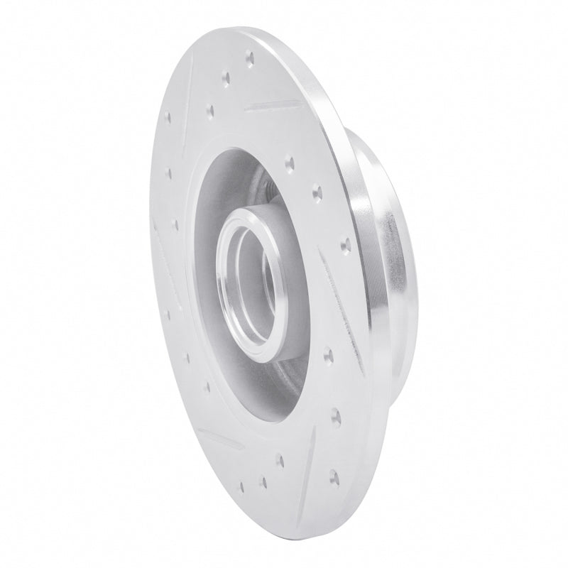 R1 Concepts R1 92-98 Volkswagen Golf Rear Right Drilled & Slotted Silver Brake Rotor
