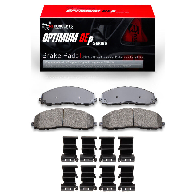 R1 Concepts R1 2011-2022 Ford F-350 Super Duty 2WD Front R1 Optimum OE Pads & Hardware Kit