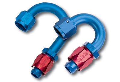Russell Performance -6 AN Twist-Lok 120 Degree Hose End (1in Radius)