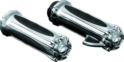 Kuryakyn Zombie Grips With Throttle Boss Dual Cable Chrome