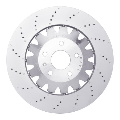 DFC 12-13 Audi TT Quattro RS Front Drilled Hi-Carbon Alloy Geomet Coated Rotor